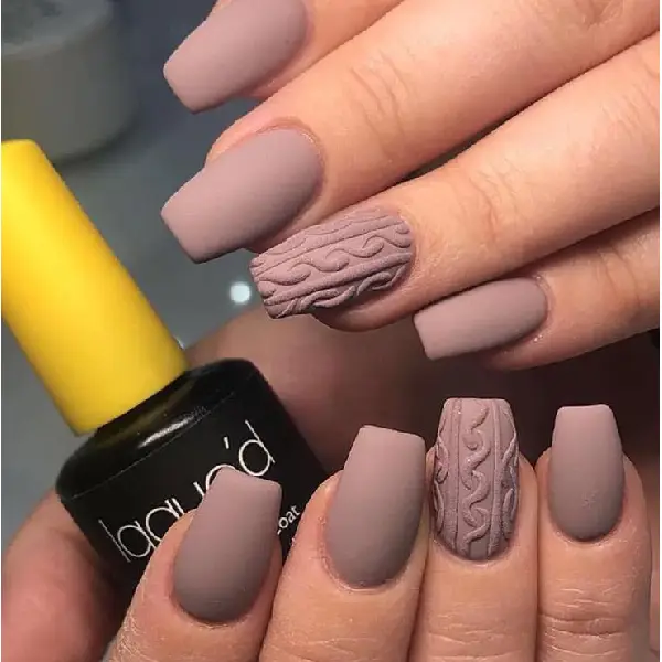 Textured Matte Nails Nail Extension Designs

